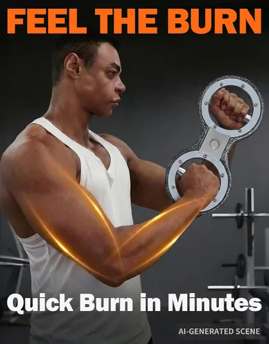 Vista 2 de Fitarc Máquina de quemadura rotadora de 6/12/15 libras, rotador de quemaduras giratorias, entrenador de fuerza de agarre, equipo de entrenamiento