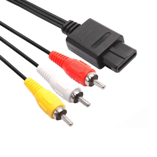 Vista 5 de CHILDMORY Power Supply AC Power Adapter Cord 3 in 1 US Plug with AV cable for NES US Version, SNES, Genesis Console