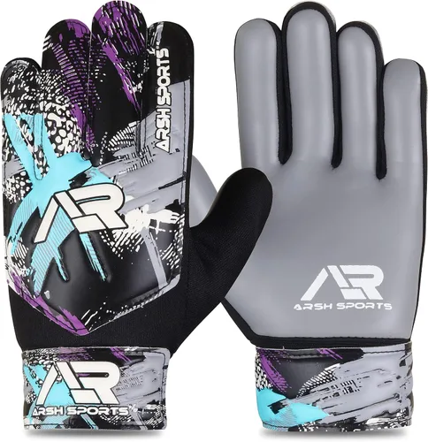 Vista 2 de Guantes de portero de fútbol, guantes de portero de fútbol para niños, jóvenes y niños con protección doble en la muñeca y palma de súper agarre