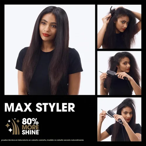 Vista 4 de ghd Max Styler Essentials Duo - Plancha plana Max (negro) con protector de cuerpo en aerosol de protección térmica para cabello (4 onzas líquidas)