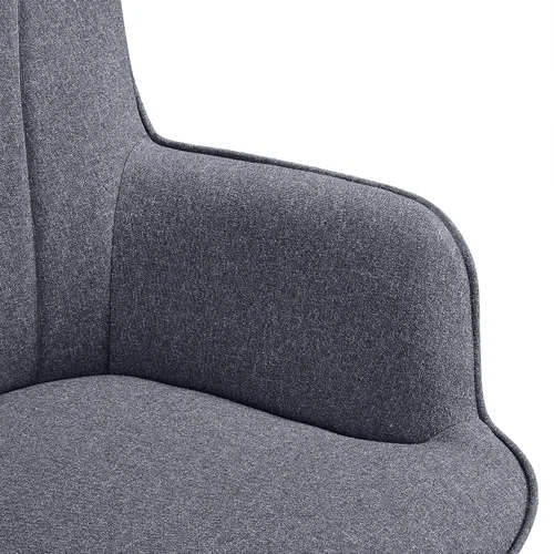 Vista 8 de Yaheetech Silla de comedor, 2 piezas, reposabrazos de tela, sillas de restaurante, sillas de recepción de hotel, silla de ocio, sofá, silla lateral