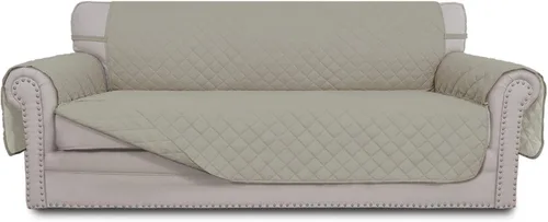 Vista 203 de Easy-Going - Funda reversible para sofá, resistente al agua, con varillas de espuma y correas elásticas, protector de muebles para mascotas y perros