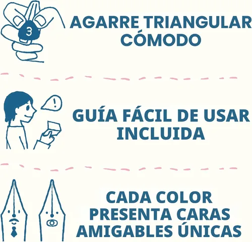 Vista 6 de PILOT Kakuno - Pluma estilográfica, barril transparente, punta mediana (10822)
