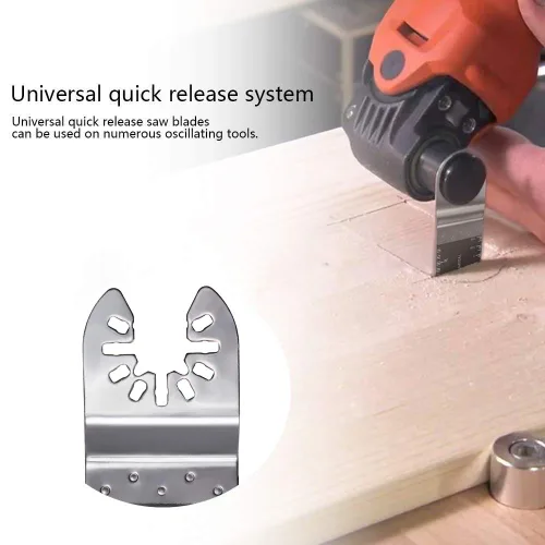 Vista 4 de Ettonsun 20 hojas de sierra oscilantes bimetálicas, multiherramienta de metal, madera, universales, multiusos, para Dewalt Fein Multimaster Bosch