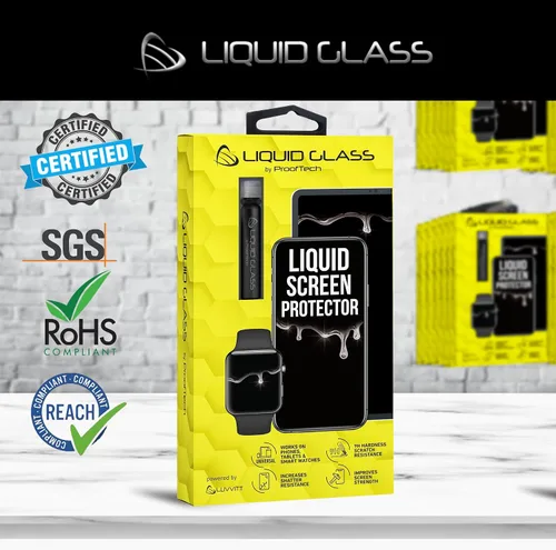 Vista 2 de ProofTech Protector de pantalla de cristal líquido para hasta 4 dispositivos Universal para todos los smartphones, tabletas, relojes inteligentes