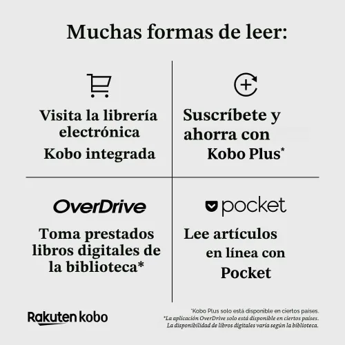 Vista 8 de Kobo Clara BW eReader Pantalla táctil antideslumbrante de 6 pulgadas con ComfortLight PRO Opción de modo oscuro Audiolibros Resistente al