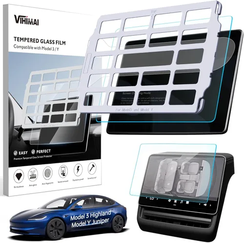 Vista 8 de Protector de pantalla para Tesla Model 3/Y, accesorios de 15 pulgadas, protector de pantalla táctil brillante para el modelo Y (2025 ~ 2020)