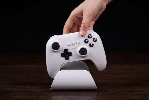 Vista 6 de 8Bitdo Ultimate Bluetooth Controller with Charging Dock, Wireless Pro Controller for Switch, Windows and Steam Deck (White)