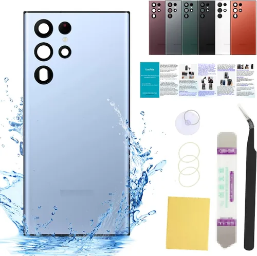 Vista 17 de Compatible con Samsung Galaxy Note 8 - Carcasa trasera de repuesto de cristal de 6.3 pulgadas, SM-N950, todos los portadores con manual de Negro