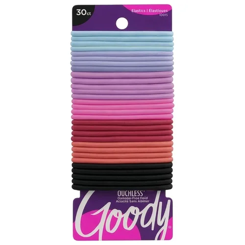 Vista 14 de Goody Ouchless - Lazos elásticos para el cabello, 30 unidades, color negro