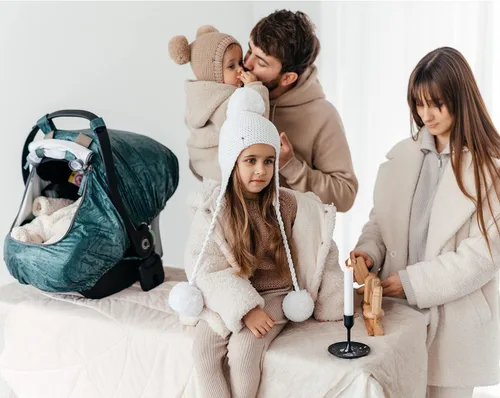 Vista 3 de Fundas de asiento de automóvil de ajuste universal para bebés - Funda impermeable para asiento de automóvil para bebés y bebés con bolsa