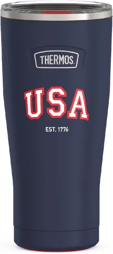 Vista 10 de THERMOS ICON SERIES, vaso de acero inoxidable con cierre deslizante, 18 onzas, carmesí