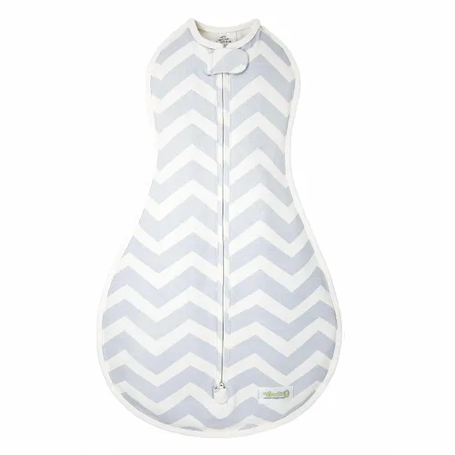 Vista 16 de Woombie Original Pink Blush Chevron One-Step manta de bebé, Pink Blush