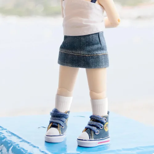 Vista 4 de Sotiff - 6 pares de calcetines de muñeca de punto acanalado, para muñecas de 11.8 pulgadas, lindo color Dress up Accessory for Girl Dolls, Ribbed