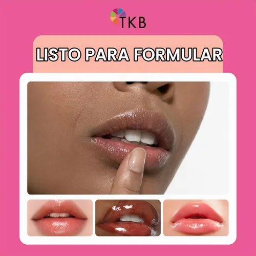 Vista 3 de Base para brillo de labios TKB (Flexagel M) Hidratante, alto brillo, cristalina, vegana y libre de crueldad Fabricada en Estados Unidos.