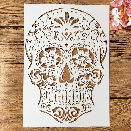 Vista 15 de TIAMECH Plantilla de cámara 3D reutilizable A4 para pintar, plantilla de capas de cámara digital de mandala, arte de pared de bricolaje, muebles
