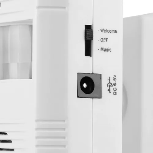 Vista 7 de Sensor de bienvenida, sensor independiente, sensor de movimiento, timbre de puerta de 16 música, alarma de bienvenida para puerta, alarma de entrada
