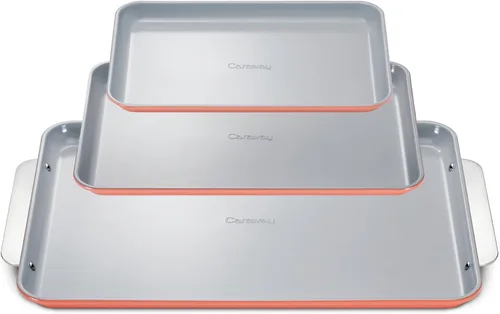 Vista 14 de Caraway Bandeja de cerámica antiadherente para hornear, revestimiento de cerámica naturalmente resbaladizo, no tóxico, libre de PTFE ni PFOA