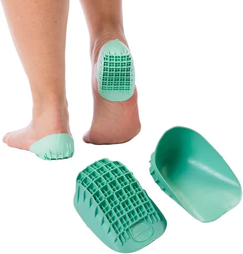 Vista 8 de talón de Heavy Duty de Tuli tazas, 10214BT, Verde, 1, 1 Insertos de cojín que absorben los golpes para fascitis plantar y dolor de talón