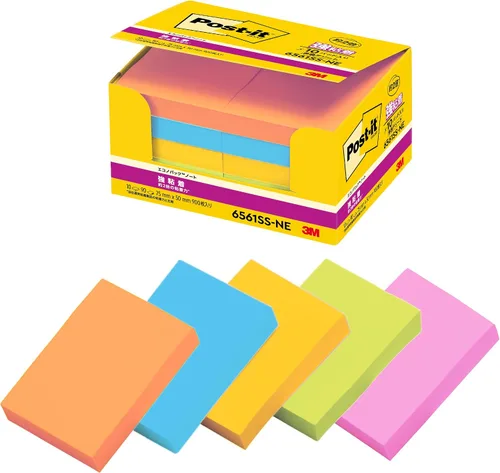 Vista 10 de 3M 656-5SSAP - Notas adhesivas Post-It, adhesivo fuerte, color pastel, 3.0 x 2.0 pulgadas (2.953 x 1.969 in), 90 hojas x 5 libros