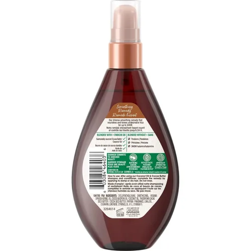 Vista 9 de Garnier Champú y Acondicionador para el Cuidado del Cabello Whole Blendes Suavizante con extracto de aceite de coco y mantequilla de cacao , Aceite
