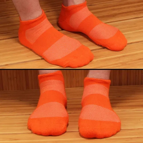 Vista 4 de Calcetines deportivos de rayón de fibra de bambú para hombre con absorción superior