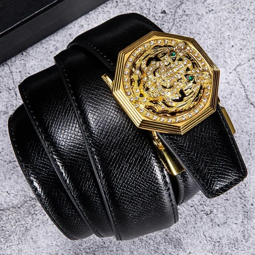 Vista 6 de Dubulle Cinturón de trinquete para hombre OroNegroRojoVerdeAzulBlanco con hebilla automática - Cinturón de negocios casual Regalo - Ajuste ajustable