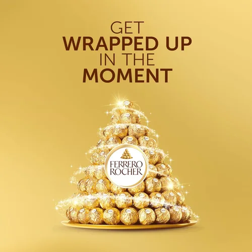 Vista 3 de Ferrero Rocher - Juego de regalo de chocolate, bombones de chocolate con avellana y leche, caja de 42 piezas