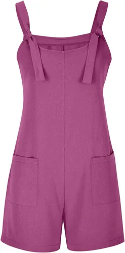 Vista 4 de Stessotudo Womens Summer Short Jumpsuits Adjustable Strap Casual Rompers with Pockets Loose Fit Comfy Trendy Overalls 2023