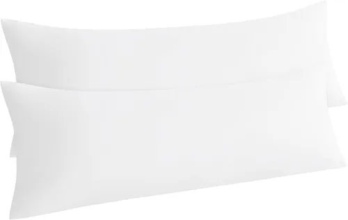 Vista 69 de NTBAY Juego de 2 fundas de almohada estándar, paquete de 2 fundas de almohada de microfibra cepillada de 20x26, suaves, resistentes a las arrugas, a