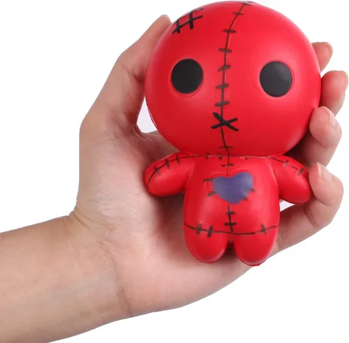Vista 9 de Anboor Muñecos de vudú de 4.7 pulgadas, muñeca fantasma de Halloween, kawaii, suave, lento aumento, perfumado, para aliviar el estrés, juguetes