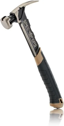 Vista 8 de Spec Ops Tools Martillo de Clavos, 16 oz, Garra Extractora, Cara Lisa, Agarre Absorbe Impactos, 3% Donado a Veteranos