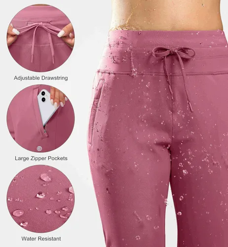 Vista 69 de G Gradual Pantalones deportivos con forro polar para mujer, de cintura alta, resistentes al agua, térmicos, para invierno, correr, senderismo