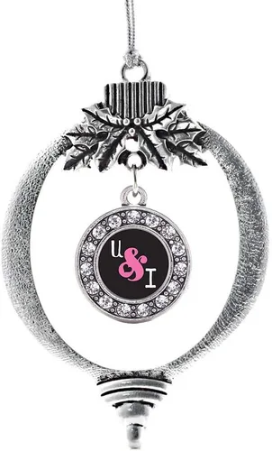 Vista 426 de Inspired Silver - Adorno de cromosoma 21 con dije de círculo de plata con joyas de circonita cúbica