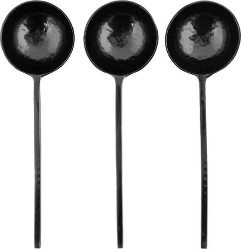 Vista 7 de Karma CUCHARAS DE MADERA NEGRA GRANDES S/4, juego de 4