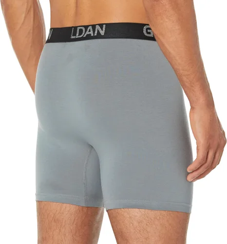 Vista 3 de Gildan - Calzoncillos tipo bóxer elásticos de algodón para hombre, paquete múltiple
