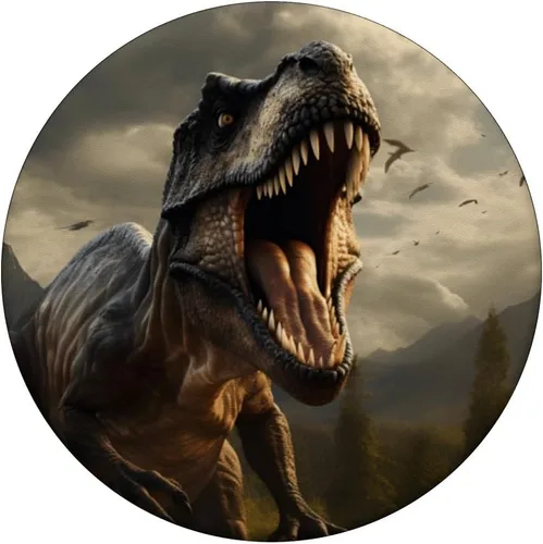 Vista 3 de T-Rex - Tiranosaurio prehistórico Rex dinosaurio para niños, jóvenes y hombres, PopSockets estándar PopGrip