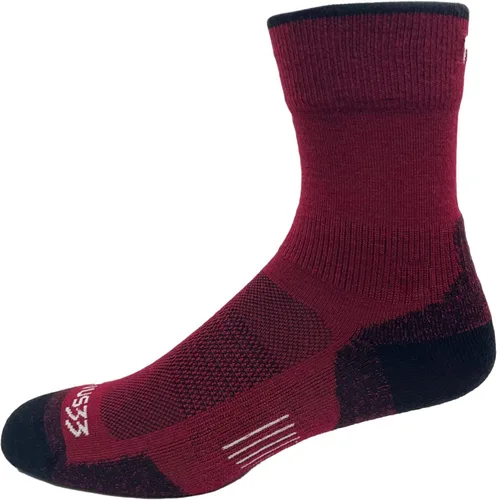 Vista 8 de USA Made - Micro Cushion Crew Socks - Hiking Socks - Merino Wool - Mountain Heritage S35 Micro + Cojín Patriot