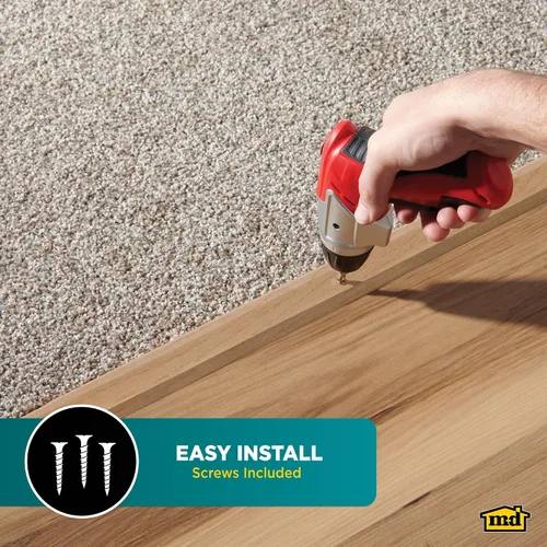 Vista 3 de M-D Building Products 85290 1 pulg. X 36 in. Moldura de alfombra de madera dura sin terminar con tornillos