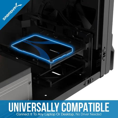 Vista 6 de Sabrent Adaptador de Carcasa de Aluminio mSATA a SATA III de 2.5 Pulgadas (EC-MSSA)
