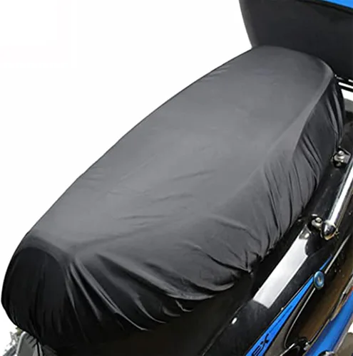 Vista 7 de Funda de asiento de motocicleta universal para asiento de motocicleta, funda de cojín de cuero impermeable, funda de cojín para asiento de scooter