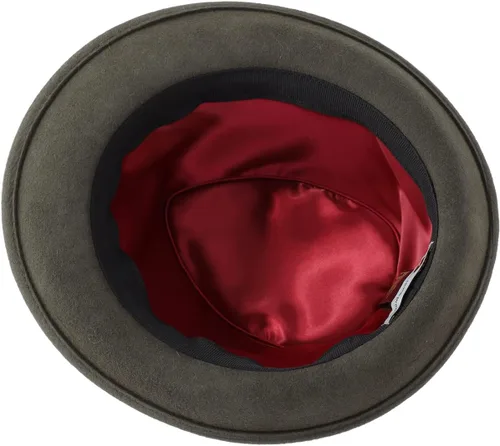 Vista 12 de Home Prefer Sombrero de invierno de fieltro de lana para hombre Sombrero de ala corta Fedora