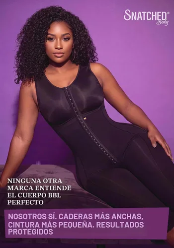 Vista 5 de Snatched Body Fajas Colombianas con Bra Etapa 1 Faja Postcirugía Negro