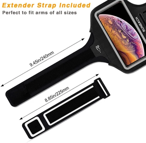 Vista 2 de Brazalete para iPhone 16 Pro Max/16 Plus/15 Pro Max/15 Plus/iPhone 14 Pro Max/14 Plus/13 Pro Max/12 Pro Max/11 Pro Max/Xs Max, banda de ejercicio