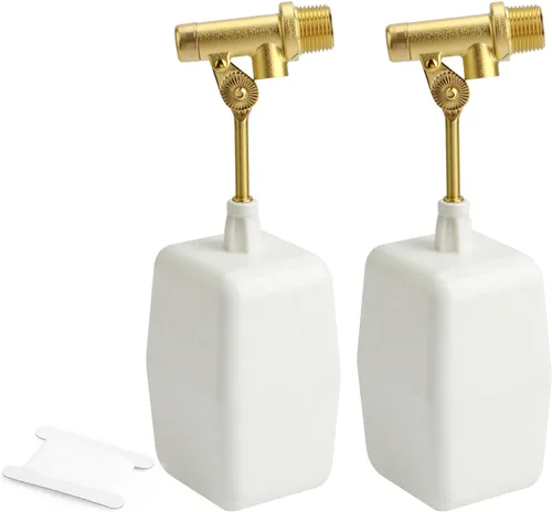 Vista 8 de Válvula de flotador de agua de 3/8 pulgadas, con brazo ajustable de latón, llenado automático y válvula de control de nivel de agua, para onds