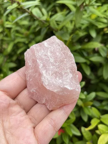 Vista 3 de Piedras naturales ásperas de cuarzo rosa grande, cuarzo rosa crudo de 2.5-4 pulgadas, cuarzo rosa, piedra de amor, cristales curativos, 0.25-2 libras