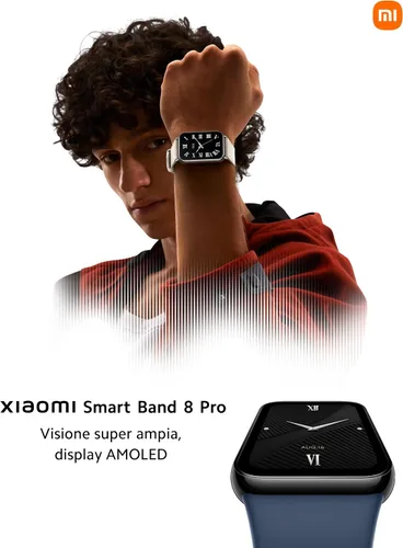 Vista 3 de Xiaomi Smart Band 8 Pro Fitness Tracker, pantalla AMOLED de 1.74 pulgadas, batería de hasta 20 días, 5 ATM, seguimiento de SpO2, monitoreo del sueño
