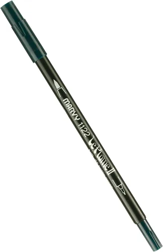 Vista 59 de Uchida 1122-C-3 Marvy Extra Fine Tip Le Plume II Rotulador de doble punta, azul