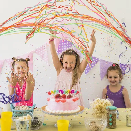 Vista 4 de BEISHIDA Streamers Popper Lanzador de Serpentinas de Mano Confeti Sin Desorden para Año Nuevo 2026 Día de San Patricio Celebración de Pascua