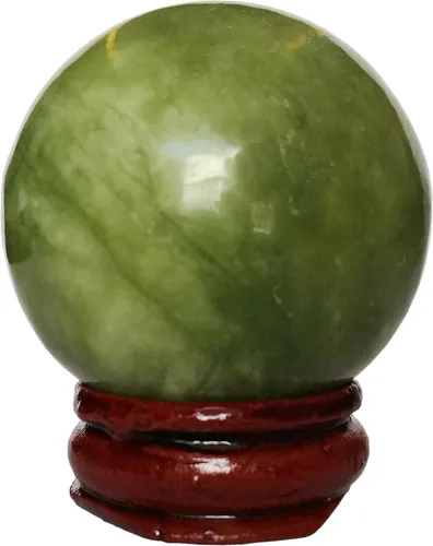 Vista 16 de Escultura de esfera de adivinación de cristal curativo de labradorita negra de 1.575 pulgadas, bola de piedras preciosas, colección decorativa